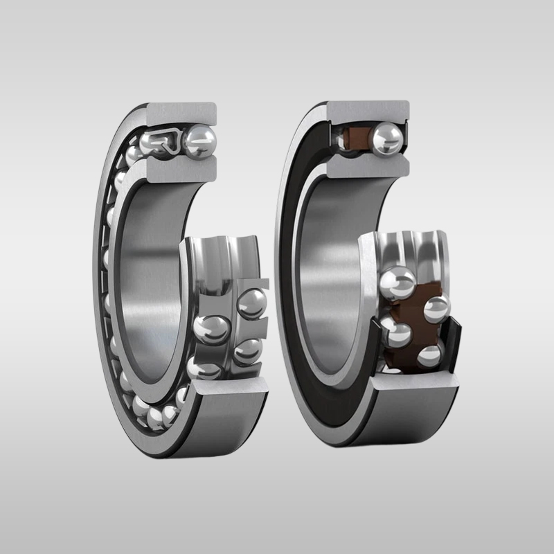 Self-aligning ball bearings